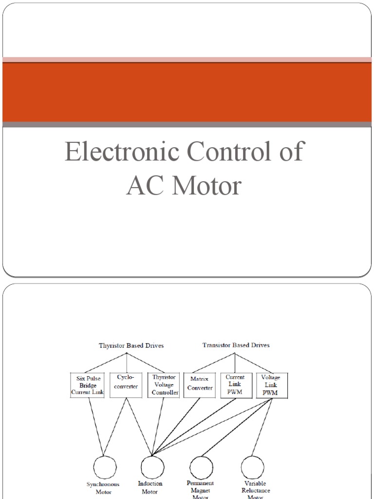 Electronic Control of AC Motor | PDF