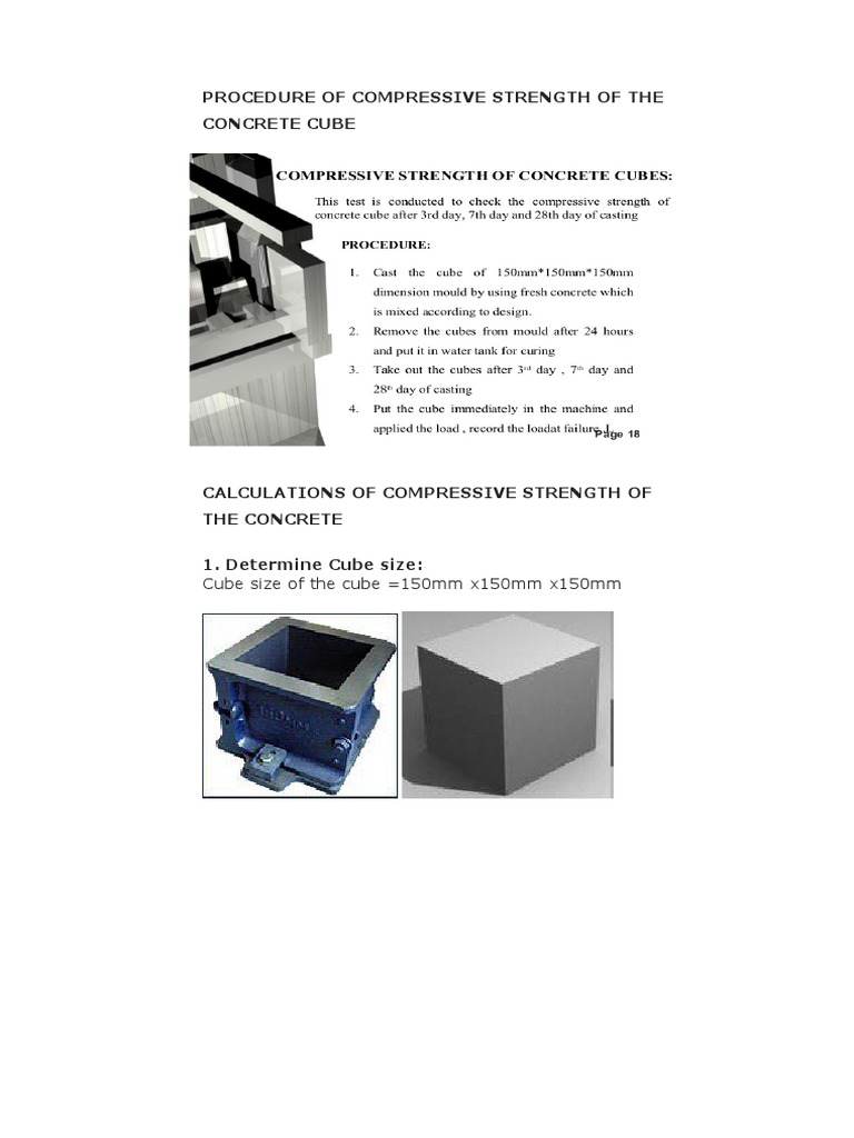 Compressive Strength Calculation Procedure | PDF