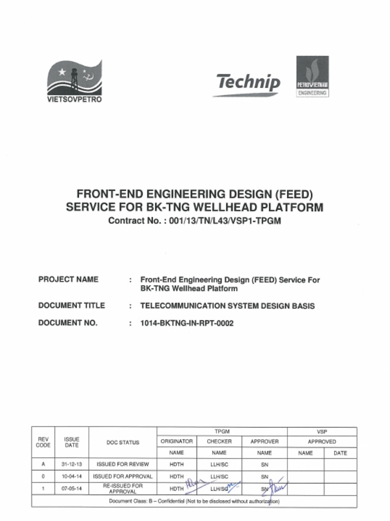 Telecommunication System Design Basis - Offshore Platform | PDF | Very ...