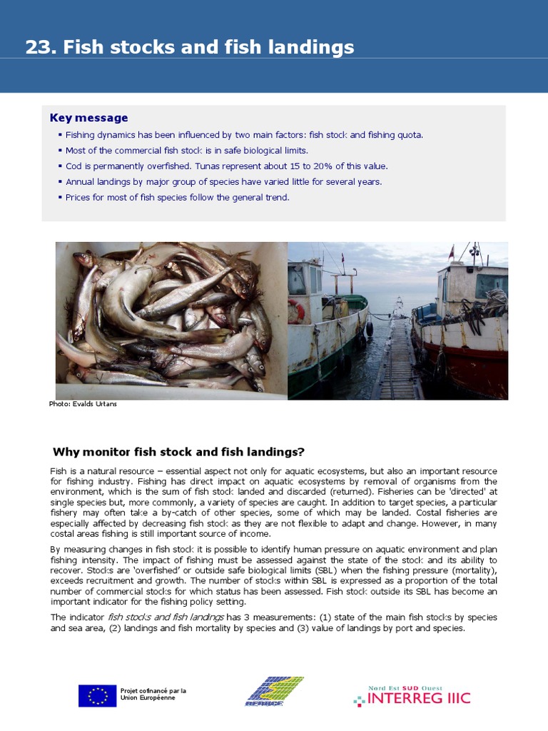 Fish Stock Monitoring and Landings Analysis | PDF | Overfishing | Cod