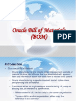 Oracle Bill of Materials (BOM)