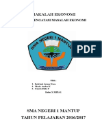 Makalah Cara Mengatasi Masalah Ekonomi