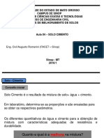 Fot 12177aula 04 - Estabilizacao Qumica - Solo - Cimento PDF Aula 04 - EstabilizaCAo Qumica - Solo - Cimento