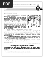 Ficha de Preparac3a7c3a3o Para o Teste Sumativo de Portugues