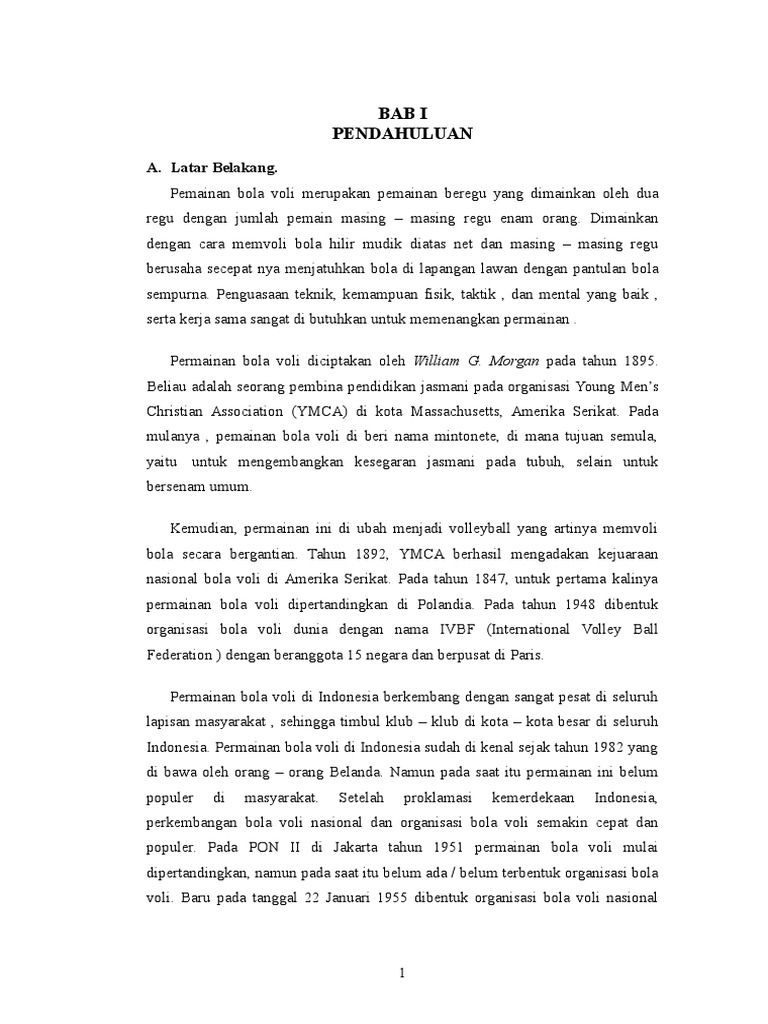 Makalah Bola Volly