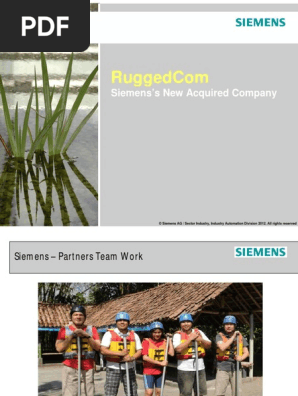 Ruggedcom Presentation01 Pdf Siemens Automation
