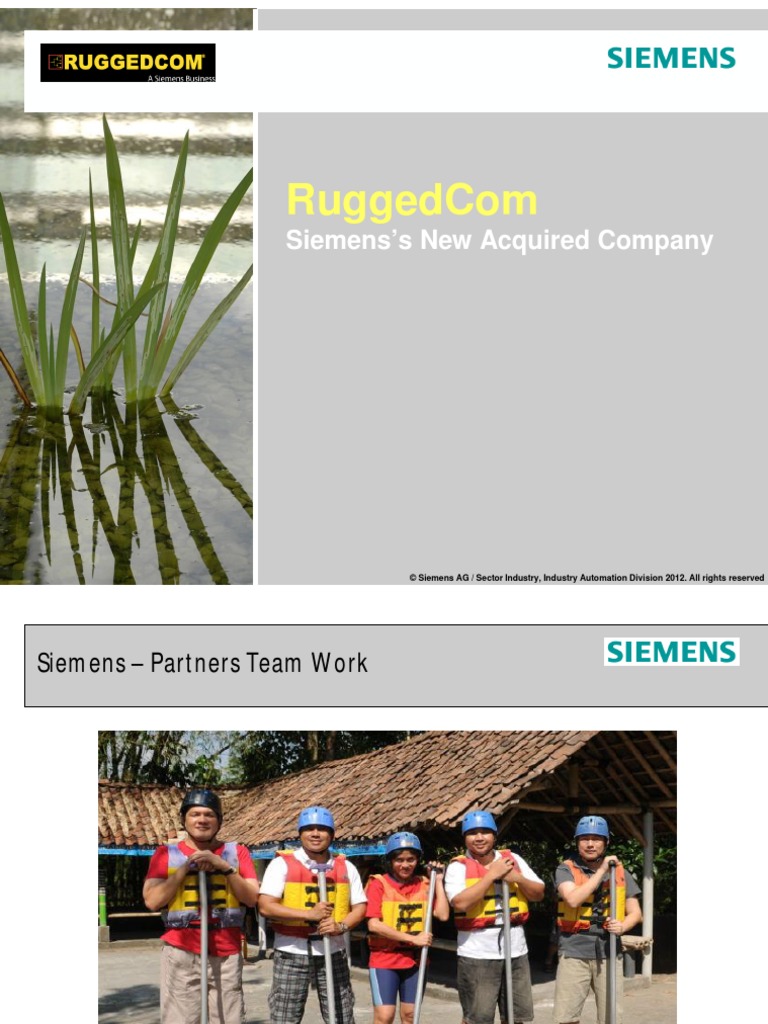 Ruggedcom Presentation01 Siemens Automation