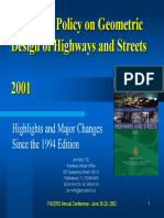 AASHTO Policy On Geometric Design of Highways and Streets 2001