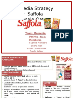 Media Strategy For Saffola Masala Oats: Team: Brownie Points