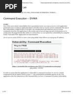 Command Execution - DVWA: Penetration Testing Lab