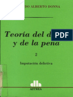 Donna, Edgardo - Teoria Del Delito y de La Pena - ToMO II - 1996