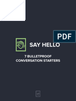 Say Hello - 7 Bulletproof Conversation Starters