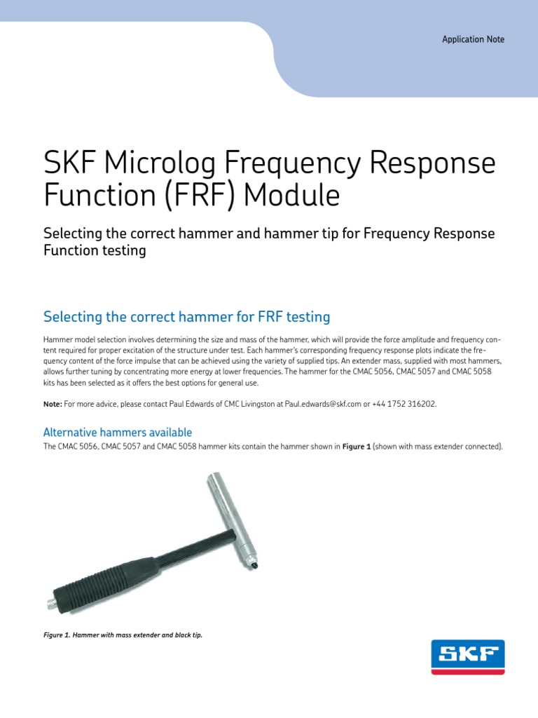 CM3146 en FRF Testing-How Select Correct Hammer | PDF | Hammer ...