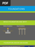 Which Foundations and Why