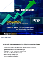 Basic Tools of Econ Analysis