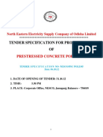 Tender Document for PSC Pole
