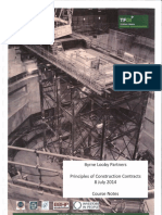 Principles of Construction Contracts 8 July 2014 Course Notes