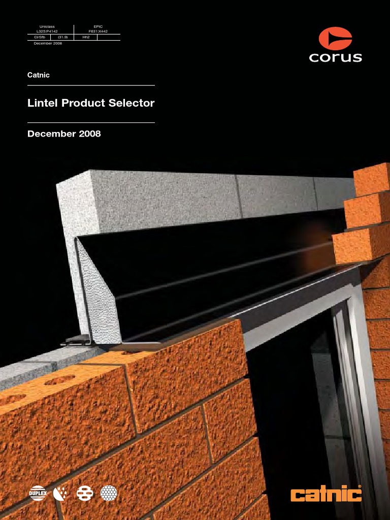 Catnic Lintels PDF | PDF | Structural Steel | Galvanization