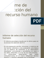 Informe de Selección Del Recurso Humano (1)