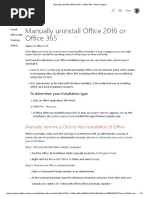 Download Manually Uninstall Office 2016 or Office 365 - Office Support by Rohan Chawla SN332188040 doc pdf