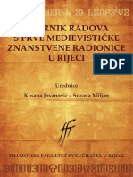 Zbornik Radova Prve Medievisticke Znanstvene Radionice U Rijeci