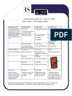 FANHS 2008 Schedule 1