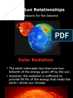 Earth-Sun Relationships: The Reasons For The Seasons