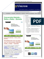 Conversión Estrella - Delta y Delta - Estrella - Electrónica Unicrom