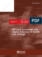 HIV Care and Psychosocial Module 4 Support