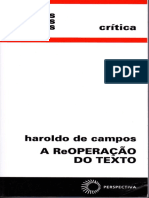 Haroldo de Campos - A ReOperação DO TEXTO - Cap..5 Diábolos No Texto (Saussure e Os Anagramas)