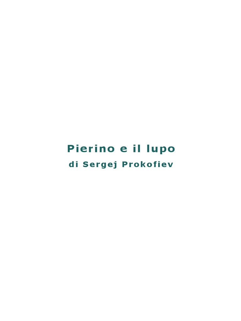 Pierino e Il Lupo Italiano | PDF
