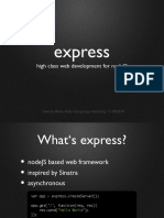 Express: High Class Web Development For Nodejs