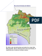 Relieve Geográfico de La Provincia de Huelva