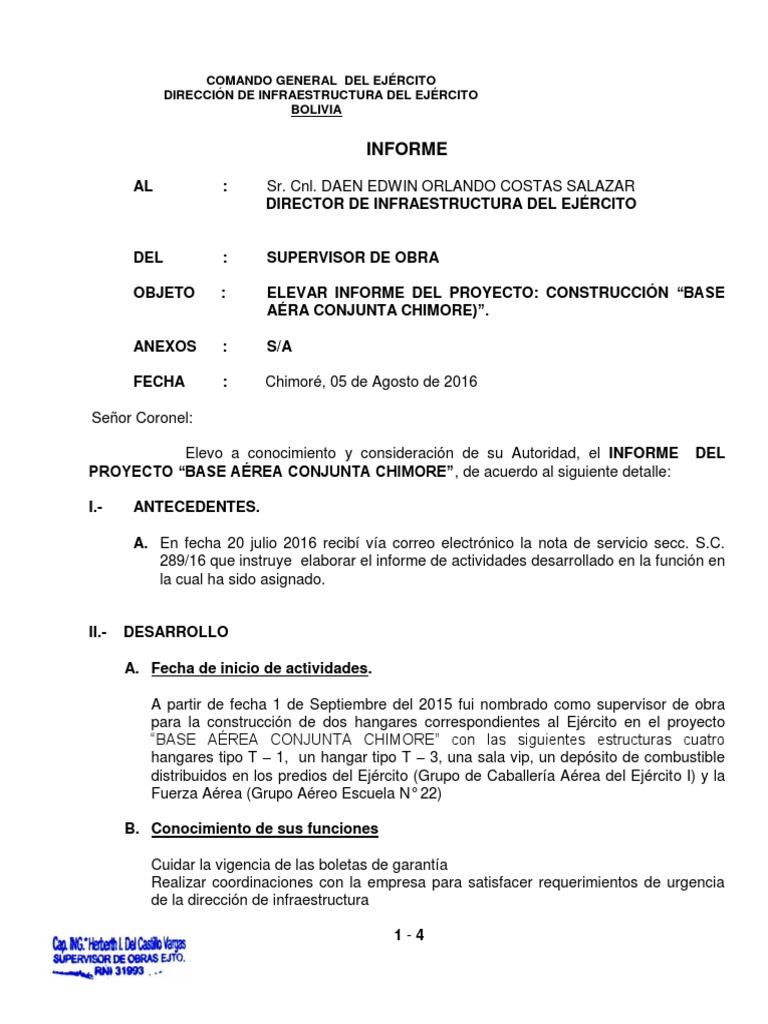 Informe para La Paz | PDF | Hormigón