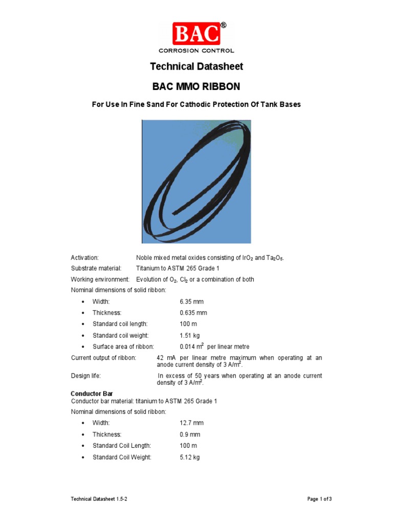 1.5-2 MMO Ribbon | PDF