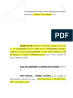 Ação Repetição de Indébito -Pessoa Física - Juizado Especial Federal