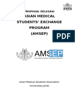 Asian Medical Students' Exchange Program (Amsep) : Proposal Delegasi