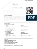 Flight Mechanics Syllabus