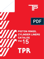 TPR Piston Rings Catalogue for Japanese Vehicles Vol15; Кольца поршневые TP vol15