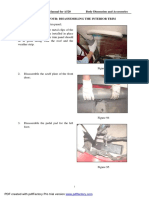 Chery Service Manual For A520 Body Dimension and Accessories Chapter Four: Disassembling The Interior Trim