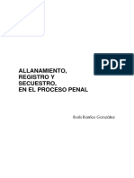 Allanamiento Registro y Secuestro en El Proceso Penal Boris Barrios Gonzalez