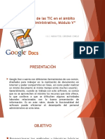 Aplicación de Las TIC (Google Docs)