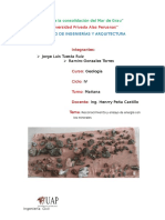 Reconocimiento y ensayo de energía con minerales