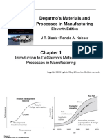 Introduction To Degarmo'S Materials and Processes in Manufacturing