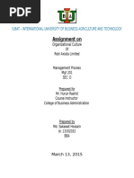 Assignment On: Iubat - International University of Business Agriculture and Technology