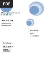 management de qualité