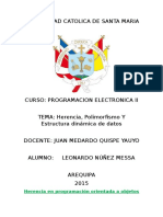 Herencia, Poliformismo, Estructura Dinámica de Datos