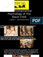 The Developmental Psychology of The Black Child Slides