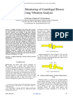 Condition Monitoring of Centrifugal Blower Using Vibration Analysis
