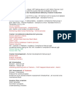 Academic Orientation For Standardised Delivery (Trainer Induction Folder)